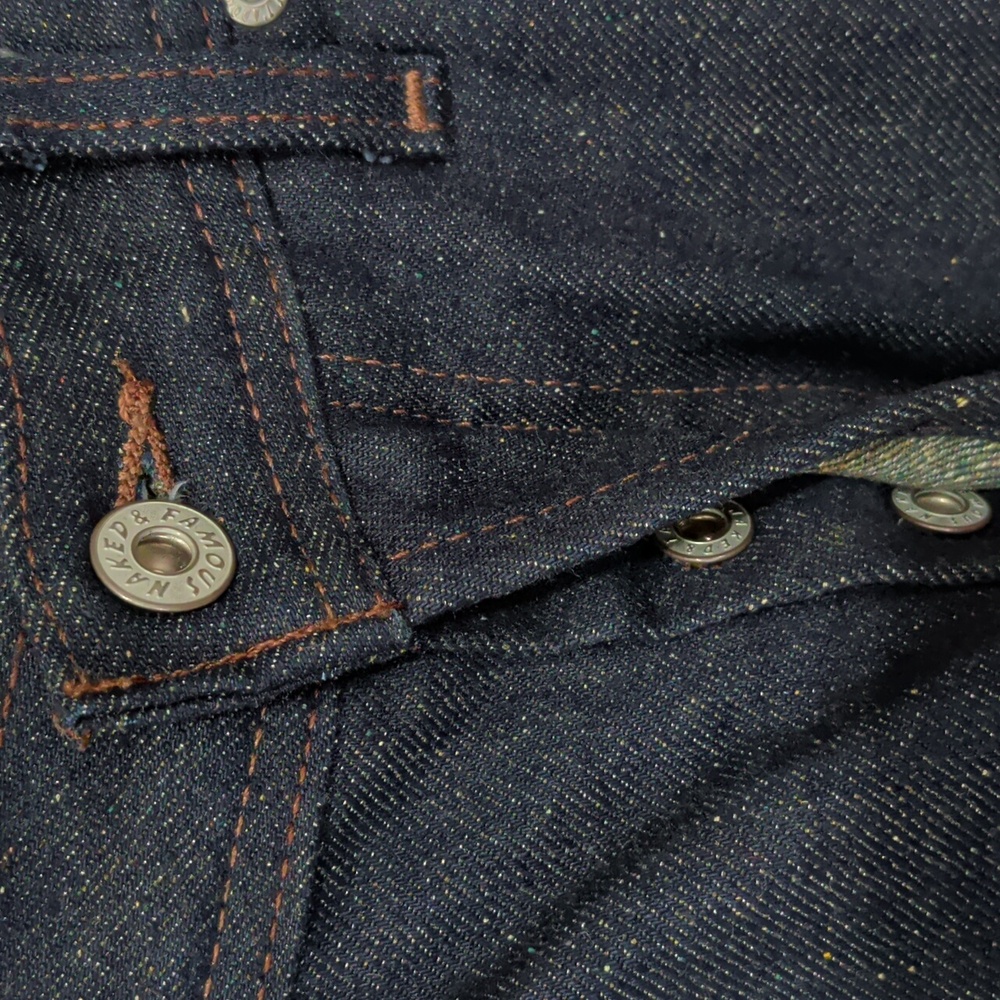 Naked & Famous Weird Guy Wool Blend Moss Selvedge - Picture 4 of 12